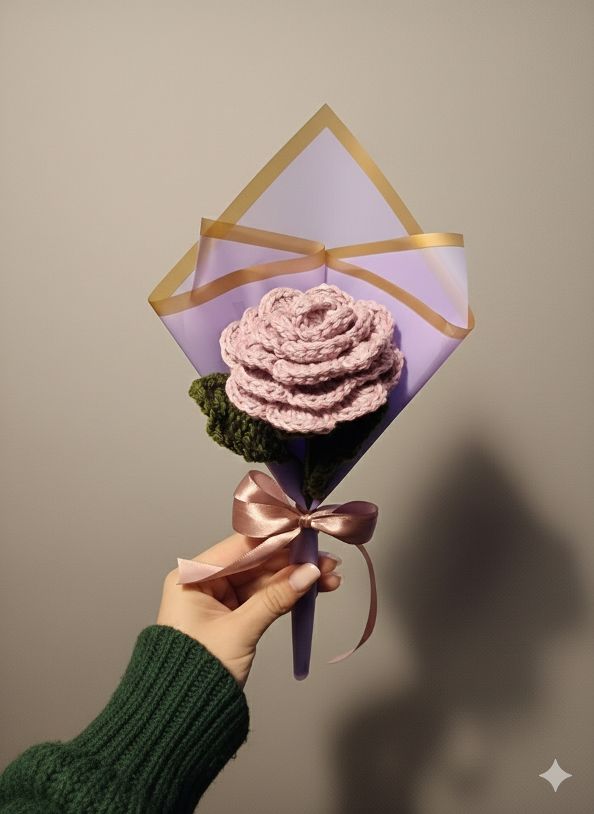 Handmade Everlasting Crochet Rose – The Perfect Keepsake Gift