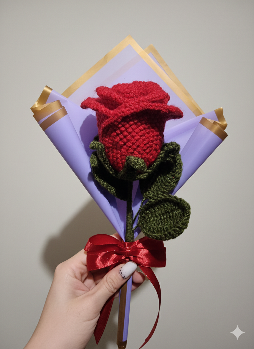 Everlasting Handmade Crochet Rose