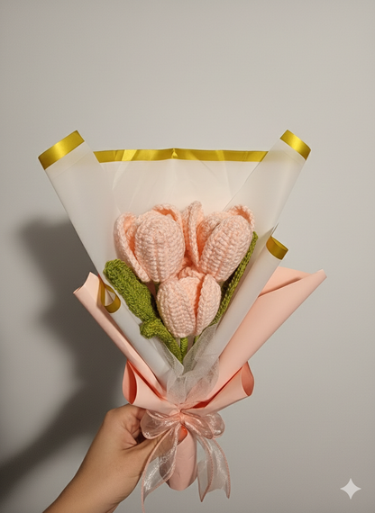Handmade Crochet Tulip Bouquet - The Gift That Lasts Forever 🌷