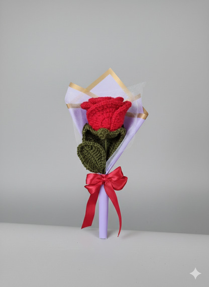 ❤️ Forever Yours – Handmade Crochet Rose Bouquet