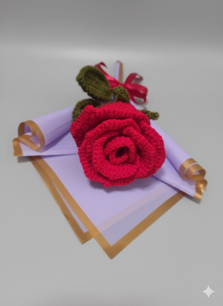 Everlasting Handmade Crochet Rose